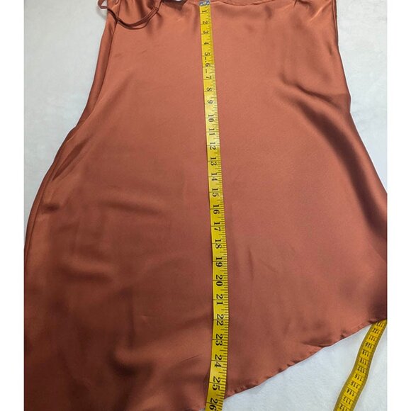 NEW Forever 21 Slip Dress Womens Large Orange Y2K Coquette Girl Fairy Slinky - Picture 5 of 9